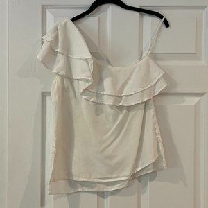 Bella Dahl One shoulder white top - Size xsmall